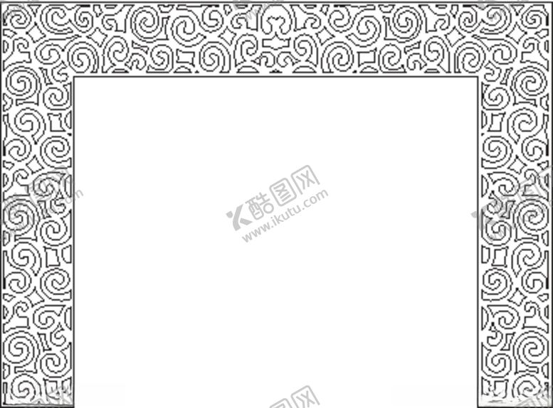 编号：81361707030732509307【酷图网】源文件下载-镂空雕刻背景墙雕花隔断