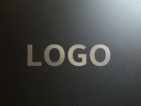 烫银logo样机