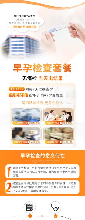 早孕检查专题长图