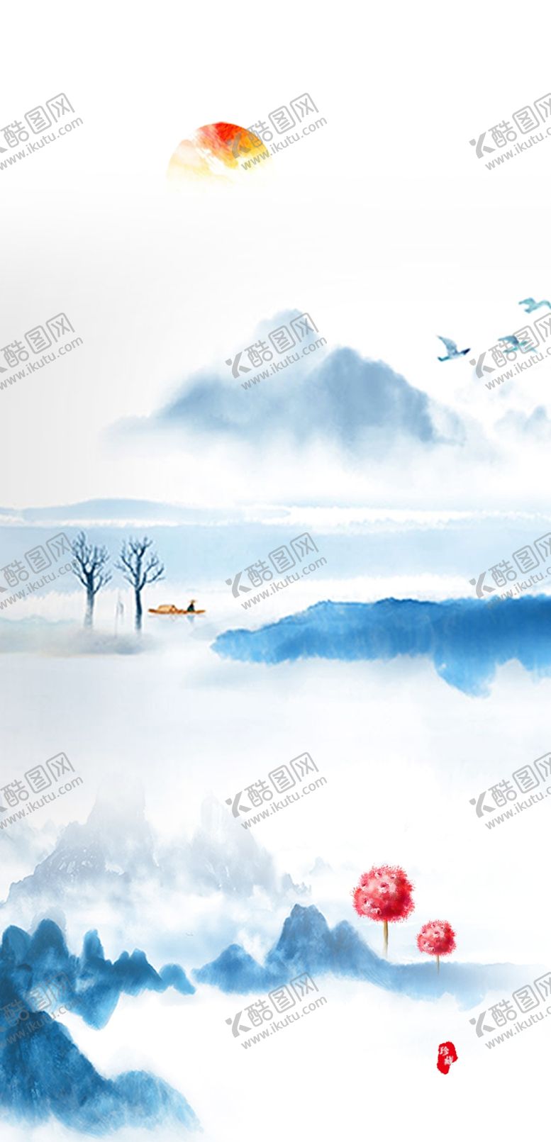 编号：92727907070122598005【酷图网】源文件下载-山水
