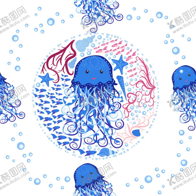 编号：97793501140458588466【酷图网】源文件下载-水母图案