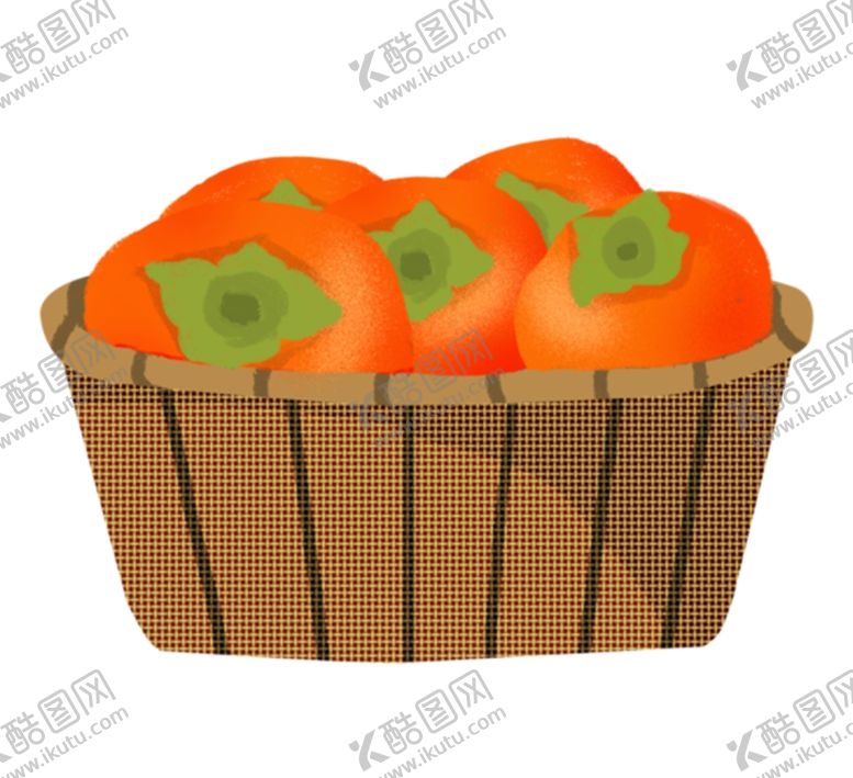 编号：54072711230816187899【酷图网】源文件下载-柿子插画