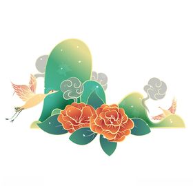 国潮风工笔画
