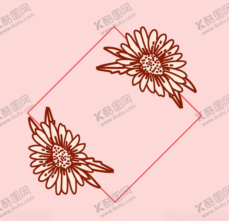 编号：24561611011401046504【酷图网】源文件下载-线条矢量手绘花