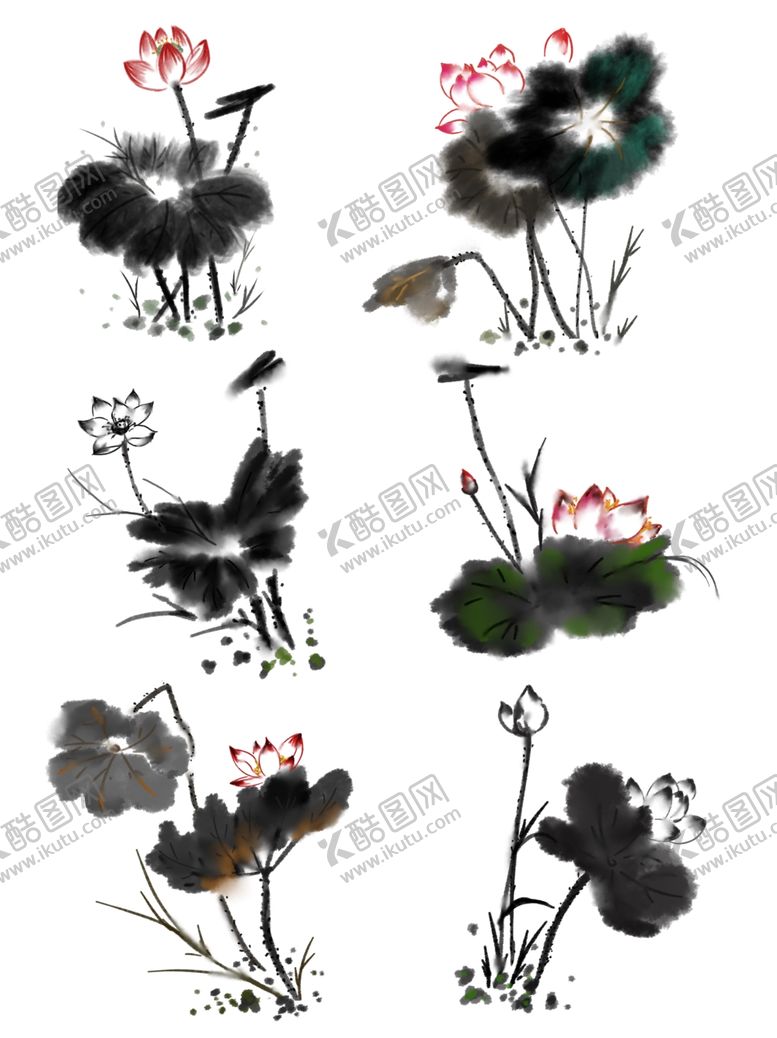 编号：78982305180141525907【酷图网】源文件下载-水墨素材毛笔画素材墨迹素材