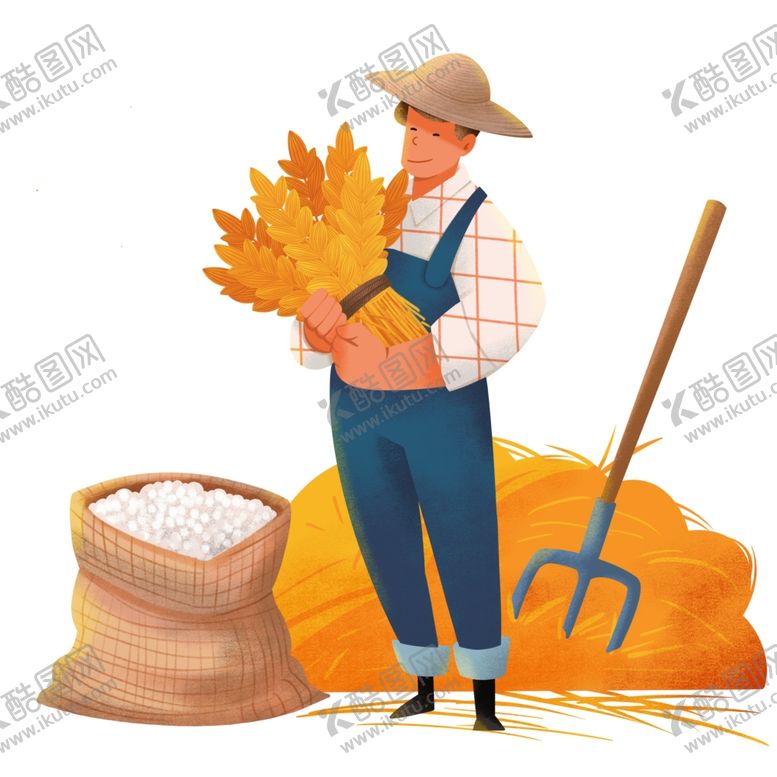 编号：22835501271344062398【酷图网】源文件下载-粮食丰收手绘