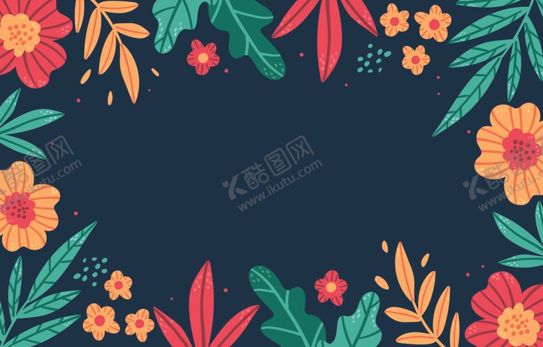 编号：46225104301615115405【酷图网】源文件下载-淡彩花纹边框