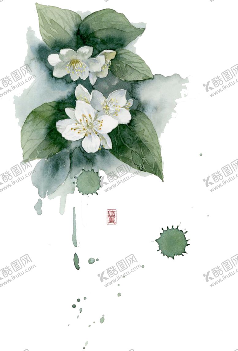 编号：27318210231750358707【酷图网】源文件下载-中国风荷叶荷花绘画