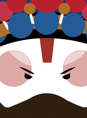 脸谱插画