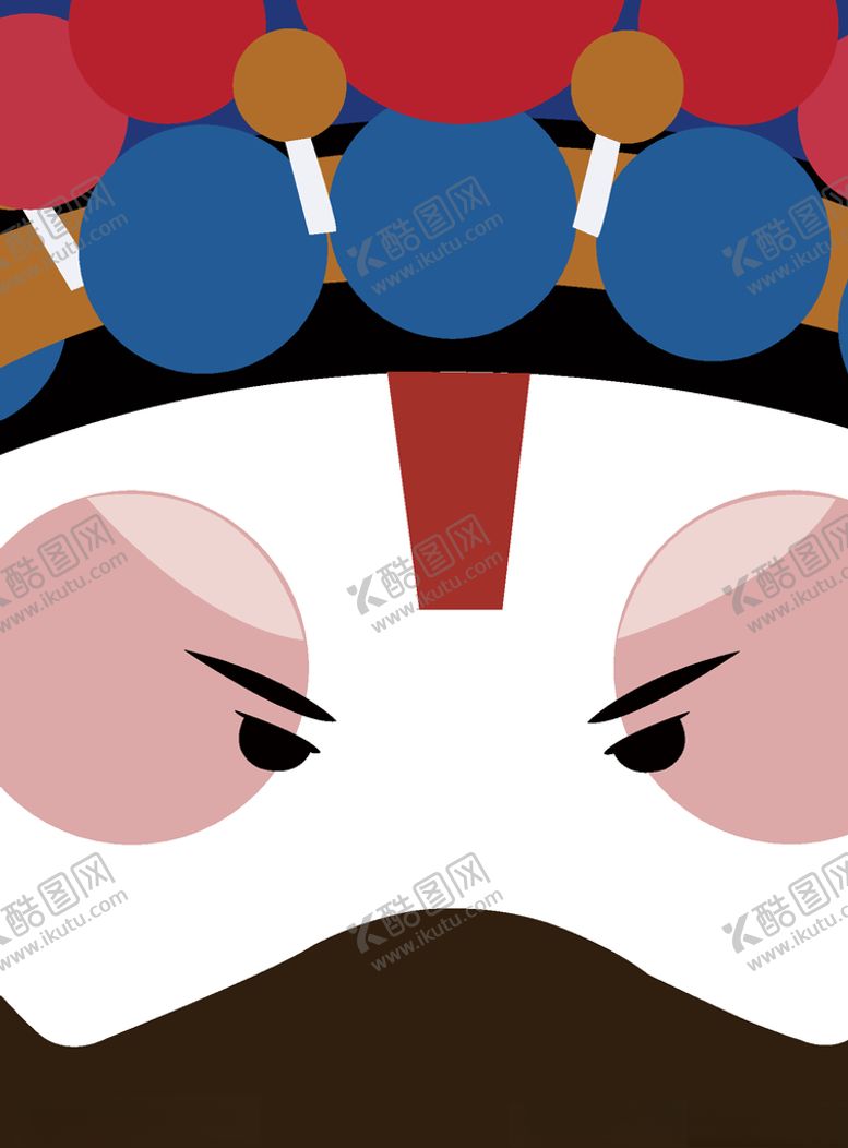 编号：16699305071135432729【酷图网】源文件下载-脸谱插画