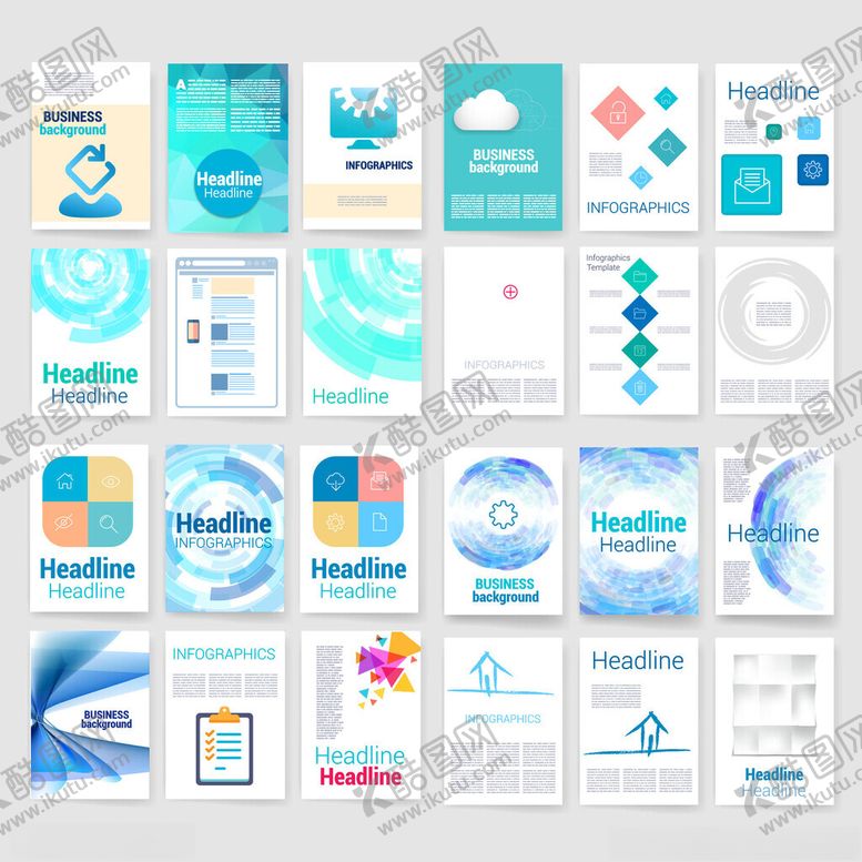 编号：44605904221557072398【酷图网】源文件下载-清新风格APP界面设计模板