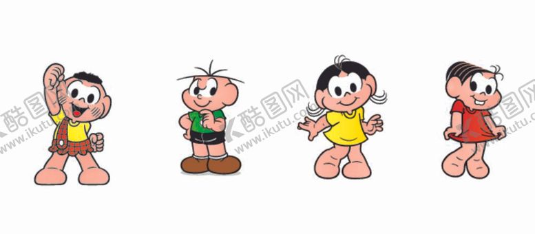 编号：37418509140412058319【酷图网】源文件下载-卡通男孩 女孩