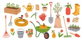 园艺工具图案