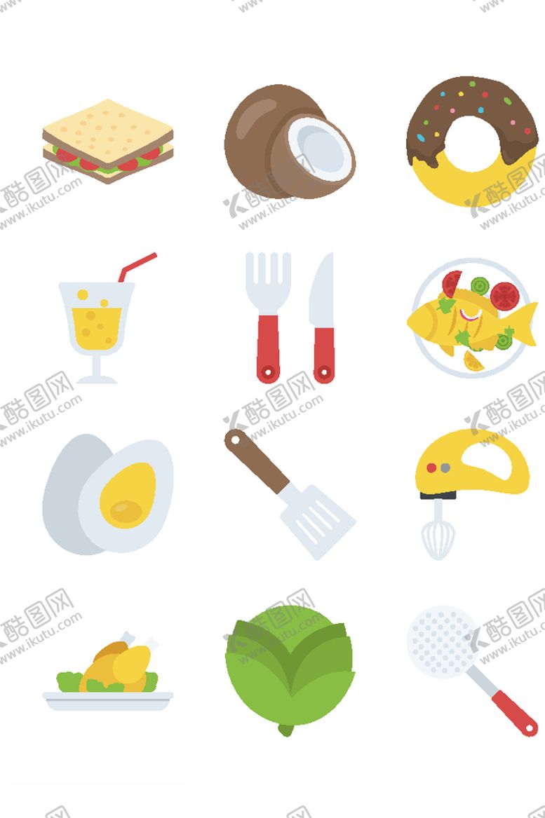 编号：66793909240156088098【酷图网】源文件下载-饮食图标