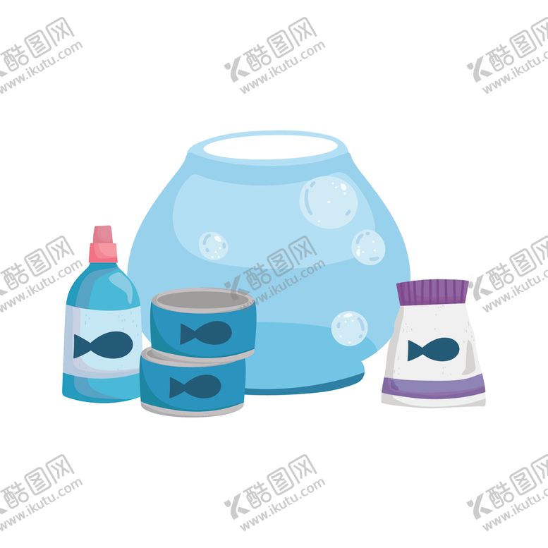 编号：91474805051833097685【酷图网】源文件下载-手绘卡通猫食