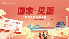 返乡置业活动插画海报