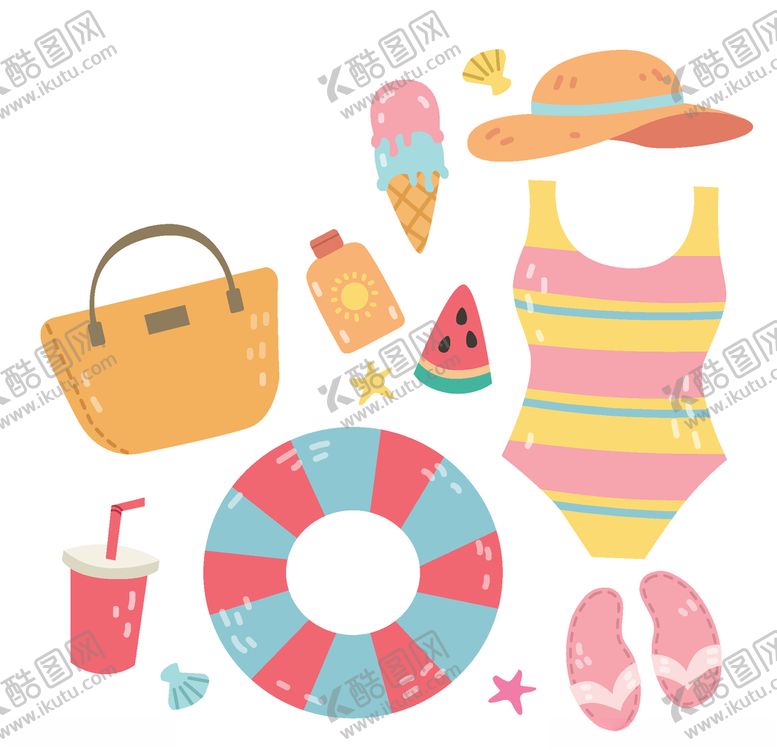 编号：96726809122356218414【酷图网】源文件下载-夏日元素