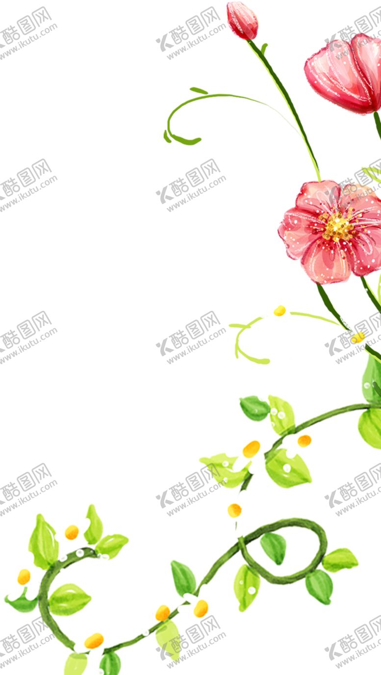 编号：72777509241832247065【酷图网】源文件下载-花朵藤蔓叶子元素素材
