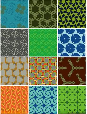 多彩几何图案纹理集合