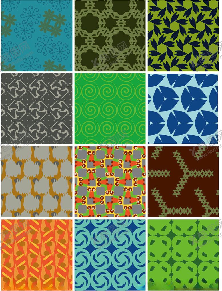 编号：52252811020003063687【酷图网】源文件下载-多彩几何图案纹理集合
