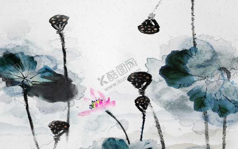 编号：38505110100504562410【酷图网】源文件下载-中式荷花