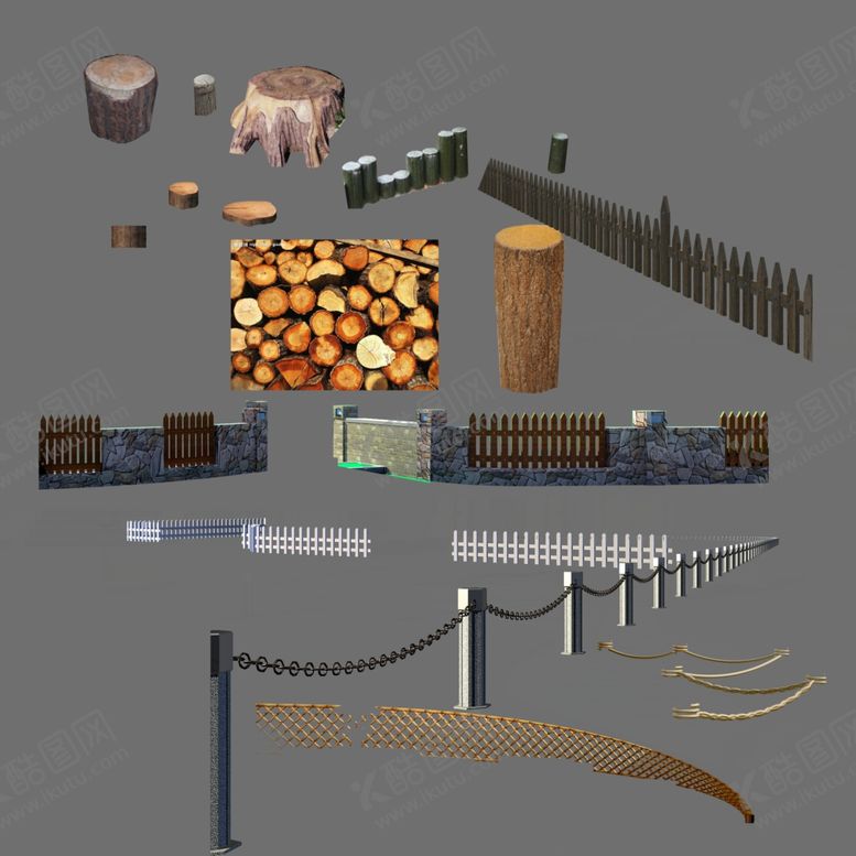 编号：41901009180810267885【酷图网】源文件下载-景观围栏