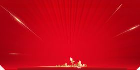 红色舞台背景