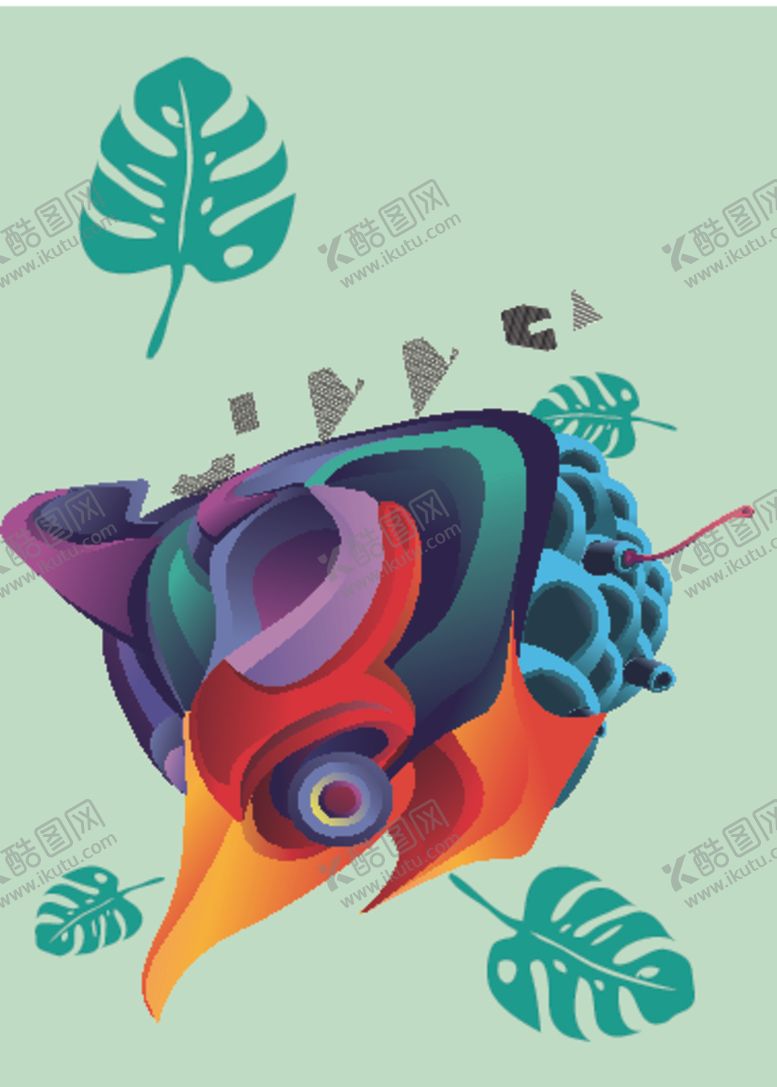 编号：31899210302350574409【酷图网】源文件下载-抽象炫彩液态图案