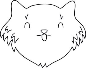 手绘卡通猫动物星人宠物喂养宠物馆