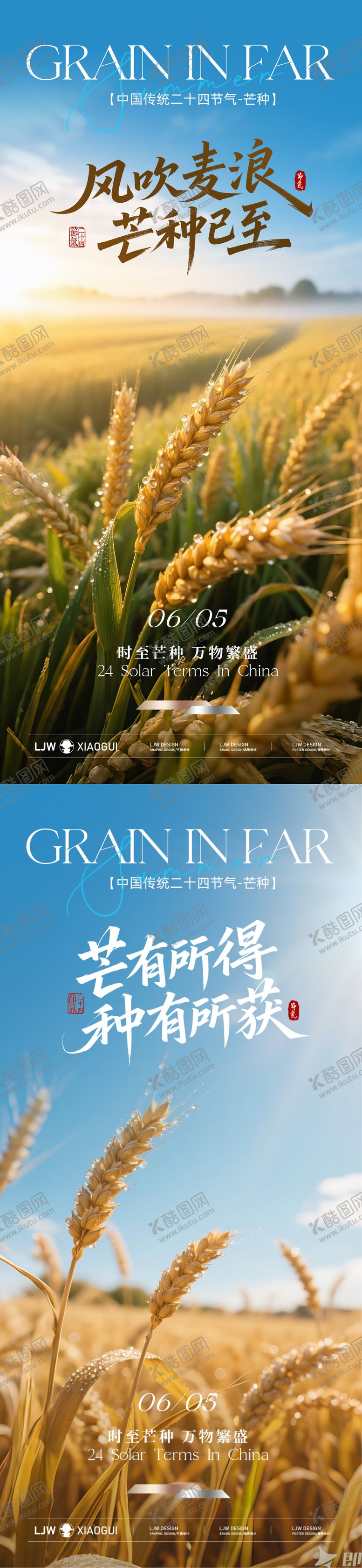 编号：20210706151657442341【酷图网】源文件下载-地产芒种节气海报