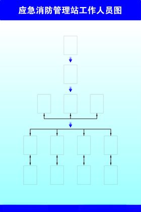 应急消防工作人员展板图
