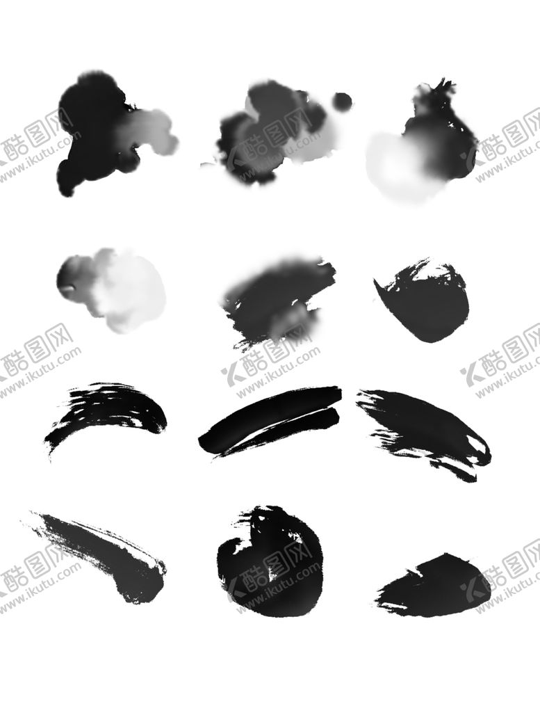 编号：17676506171235125215【酷图网】源文件下载-中国水墨风墨迹墨痕