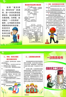 告知书三折页