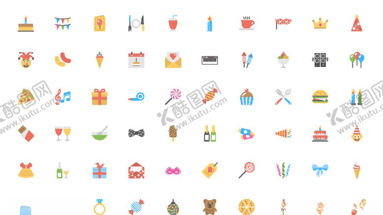 编号：80224809260759256877【酷图网】源文件下载-创意矢量精细化彩色图标元素