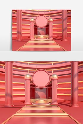 C4D美陈装置模型