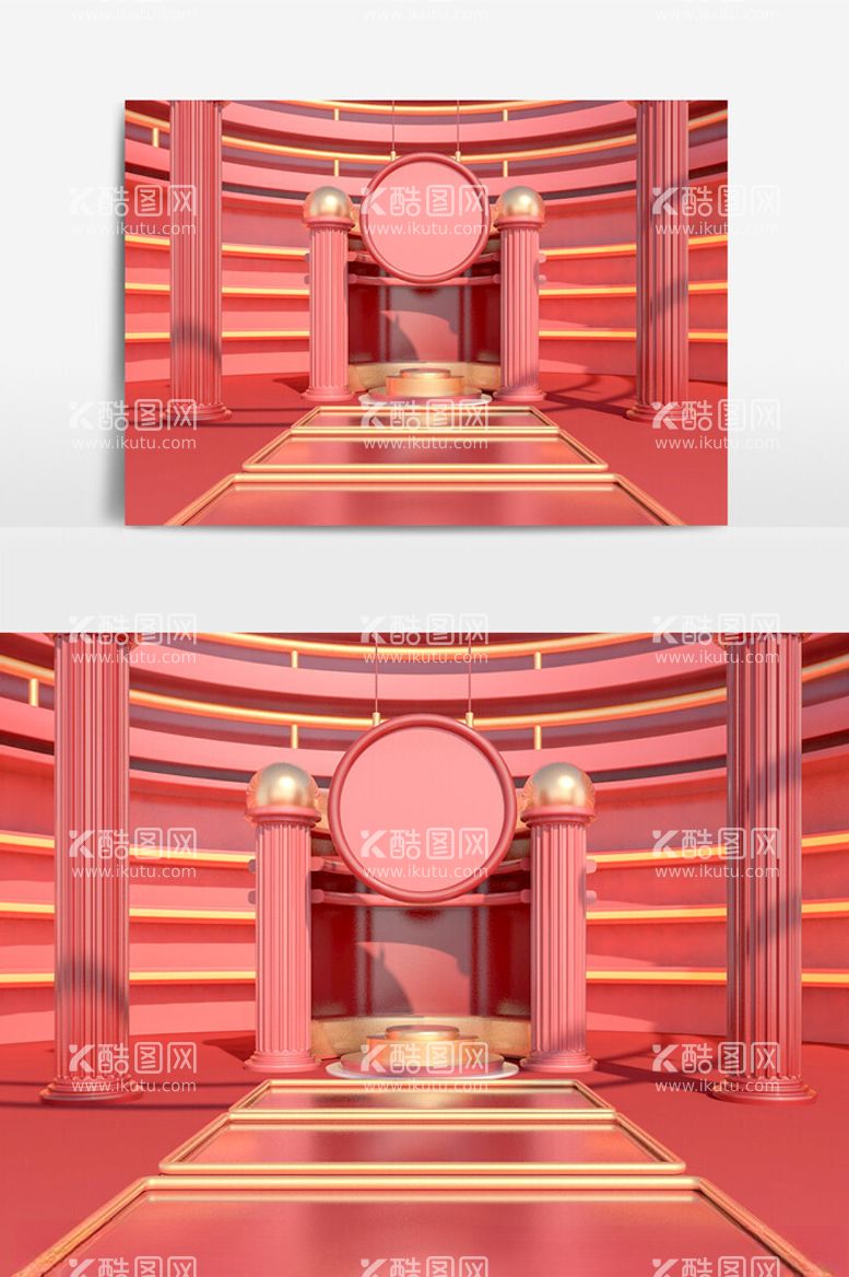 编号：83429812111941422333【酷图网】源文件下载-C4D美陈装置模型