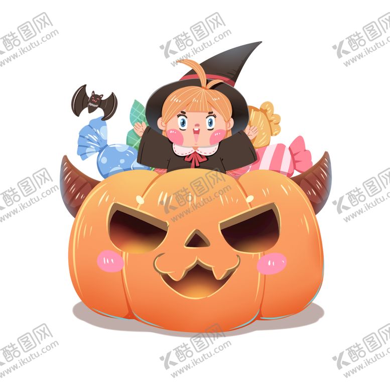编号：43129010081535510634【酷图网】源文件下载-万圣节南瓜