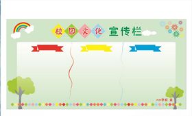 校园文化宣传栏