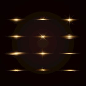 金色光芒闪耀特效背景