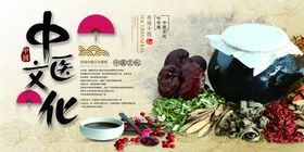 中国风中医养生文化展板4件套