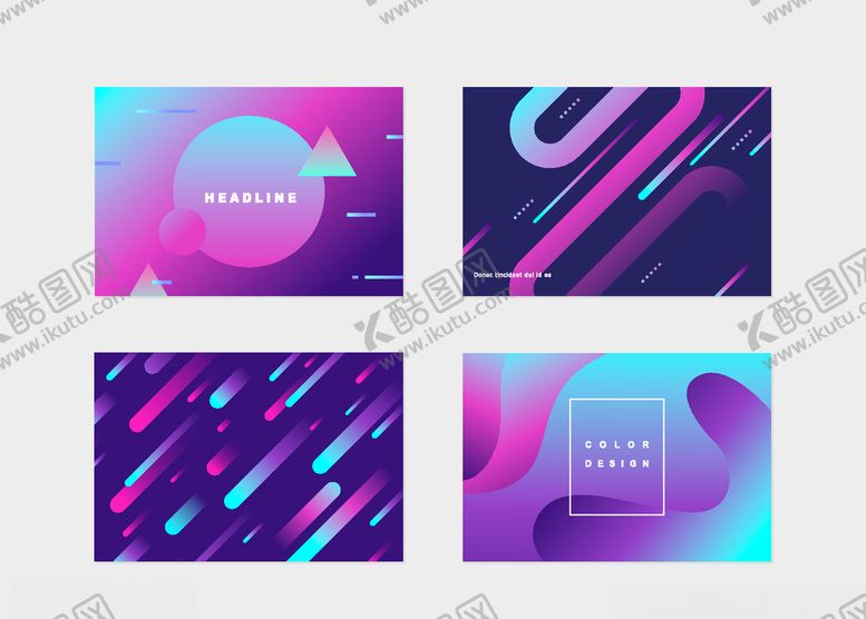 编号：63440910211617085749【酷图网】源文件下载-时尚彩色渐变背景