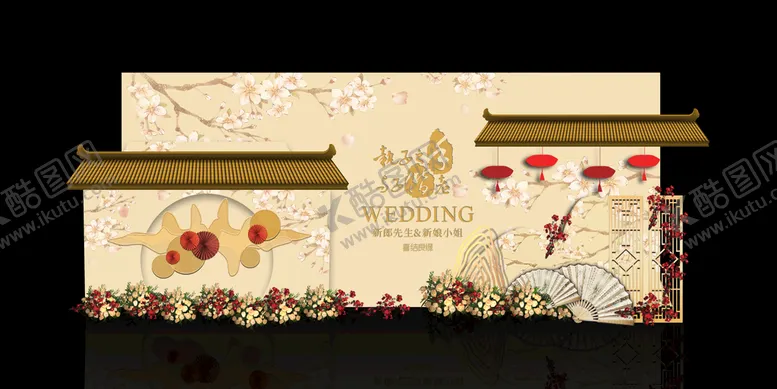 编号：45809209240442526712【酷图网】源文件下载-香槟婚礼背景
