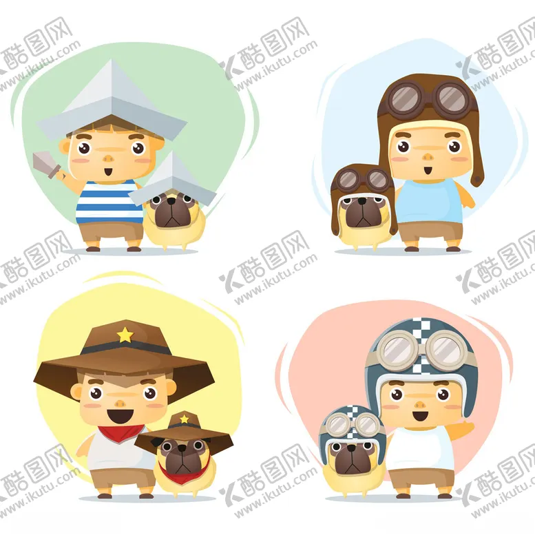 编号：32830803071547139132【酷图网】源文件下载-卡通小孩