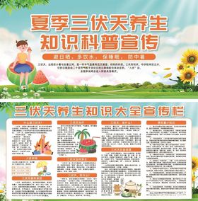 夏季三伏天养生科普宣传