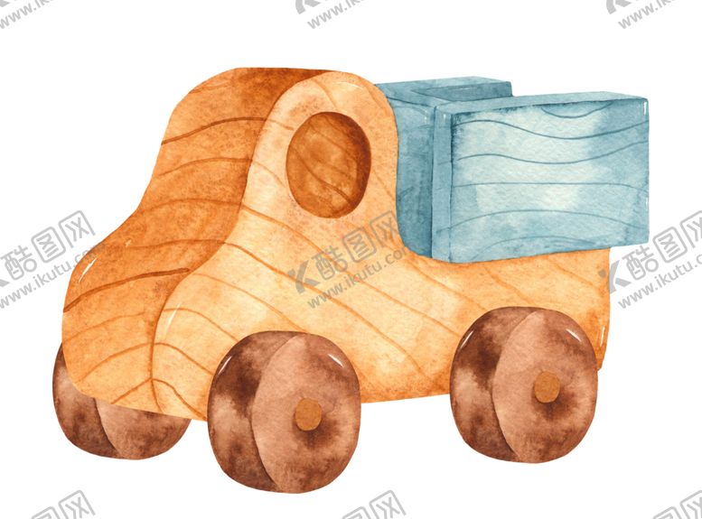 编号：48195909241435452822【酷图网】源文件下载-儿童玩具水彩插画