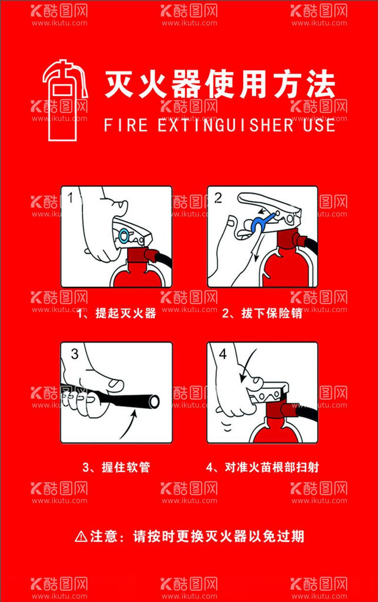 编号：83081712181558253337【酷图网】源文件下载-灭火器使用方法