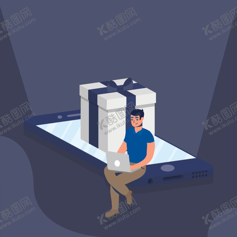 编号：70733204290001427837【酷图网】源文件下载-在线购物插画
