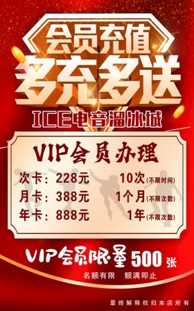 VIP充值海报