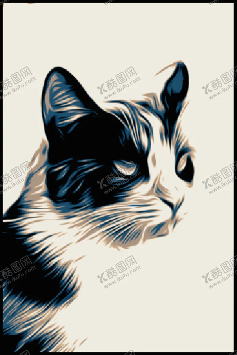 编号：32544003160201512429【酷图网】源文件下载-猫矢量剪影
