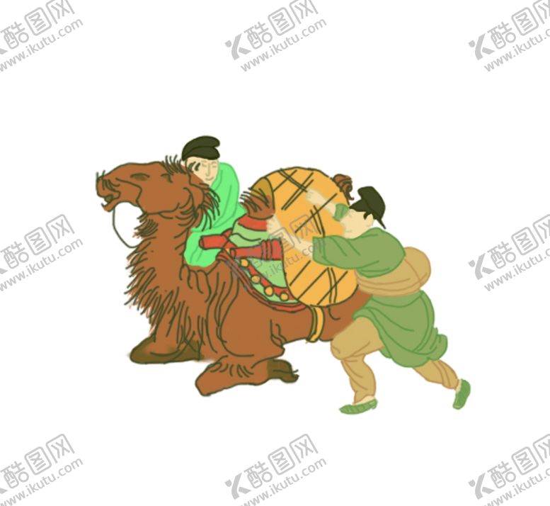 编号：25394905060746275995【酷图网】源文件下载-骆驼人物插画